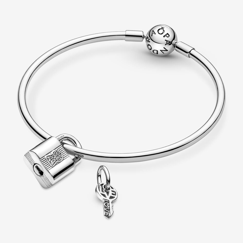 Padlock and Key Dangle Pandora Charm