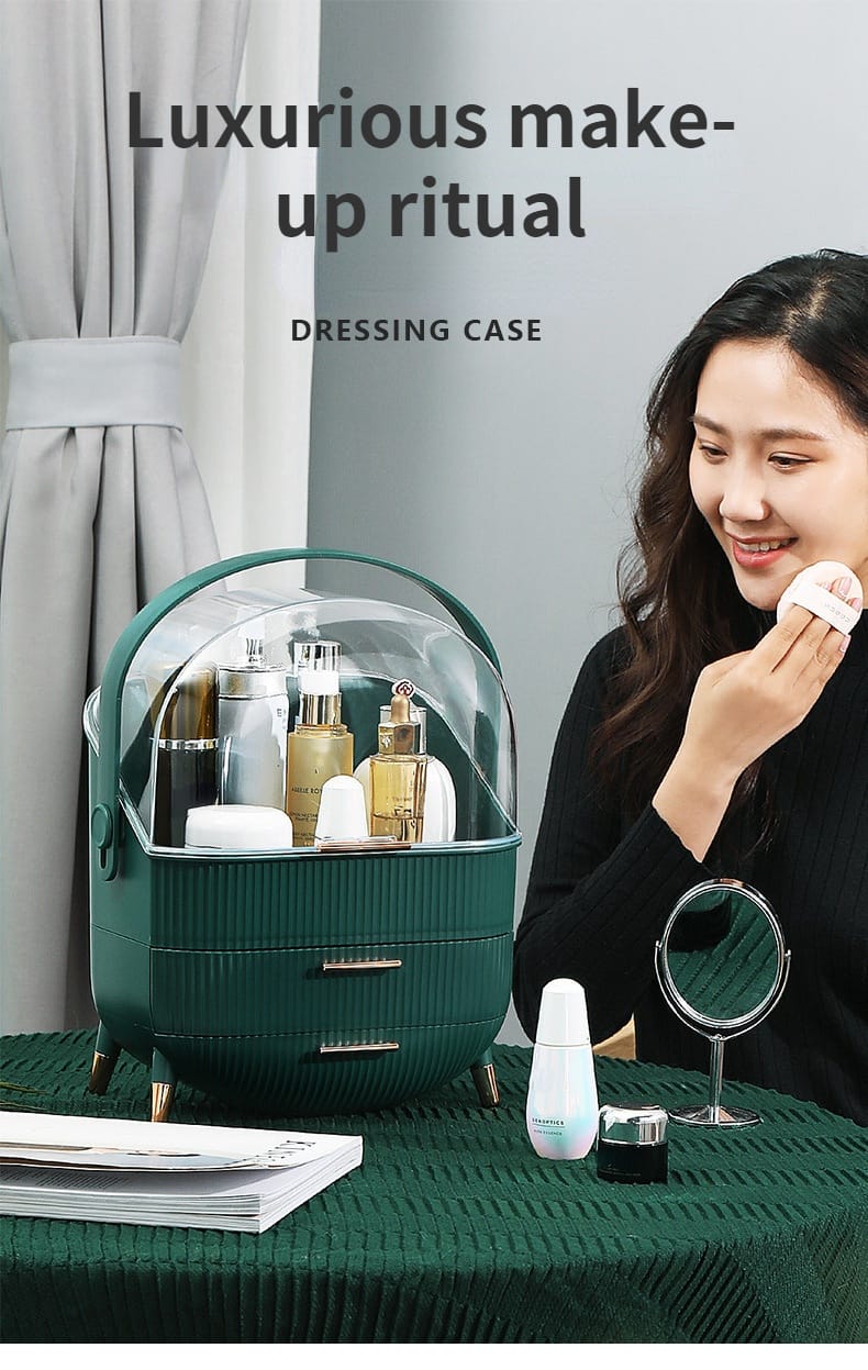 Luxury big capacity cosmetic storage box