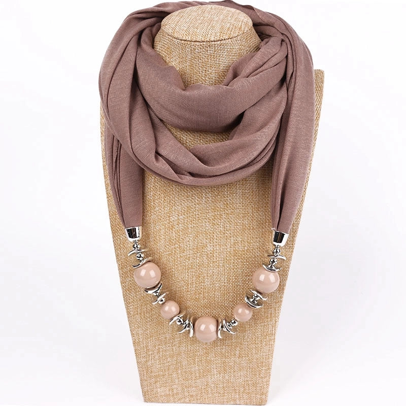 Women's Minimalist Solid Color Polyester Scarf