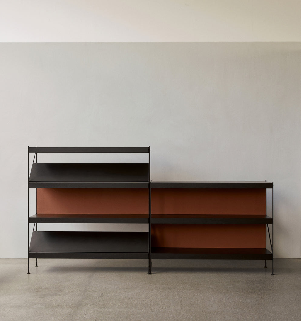 Zet Storage System. 60in. Back Panel and Magazine Shelf