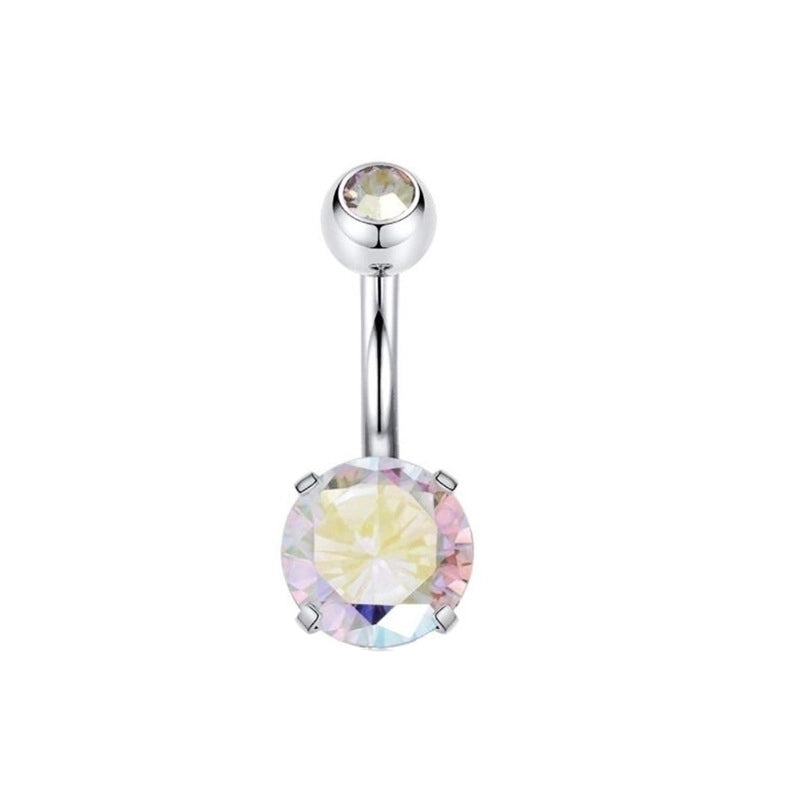 Minimalist Geometric Stainless Steel Plating Belly Ring 1 Piece