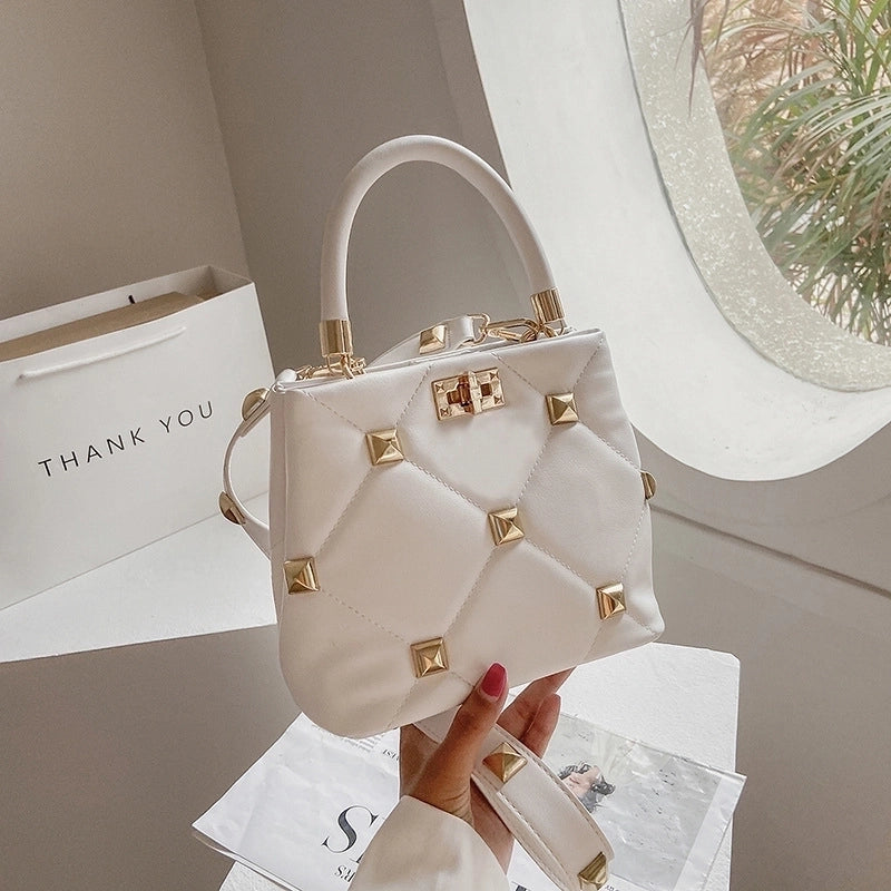 Medium Pu Leather Streetwear Square Bag