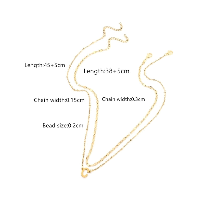 Casual Business Classic Style Letter 201 Stainless Steel 304 Stainless Steel Pendant Necklace