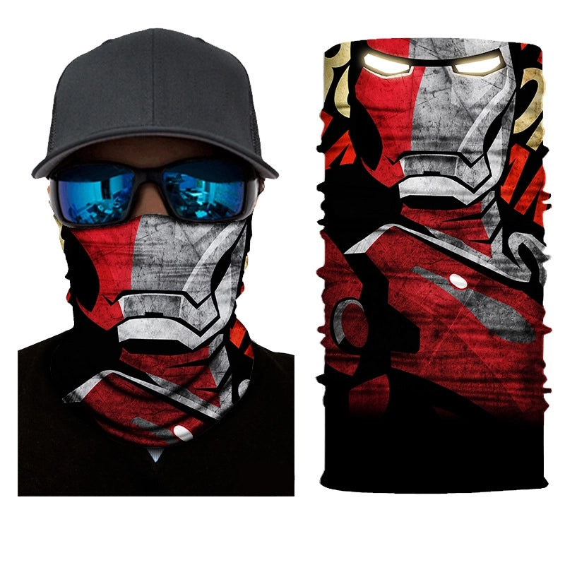 Unisex Casual Skull Printing Kerchief Mask