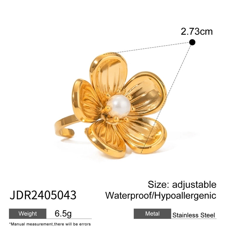 Minimalist Classic Style Geometric 304 Stainless Steel Plating Open Rings