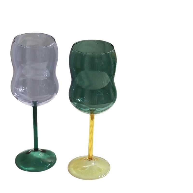 Glam Solid Color Glass Wine Glass 1 Piece