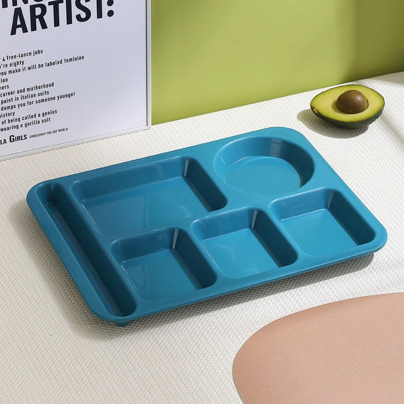 Creative Wheat Straw Dinner Plate Set Household Adult And Student's Split Fast Food Plate Thickened Canteen Rice Plate Bowl Cup And Saucer