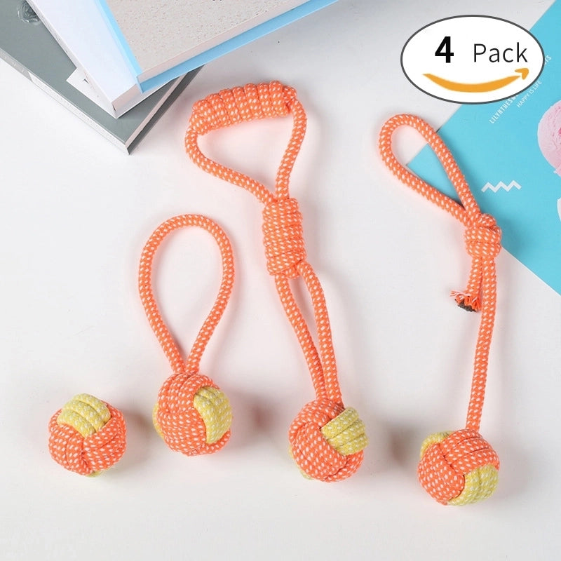 Minimalist Cotton Rope Solid Color Pet Toys