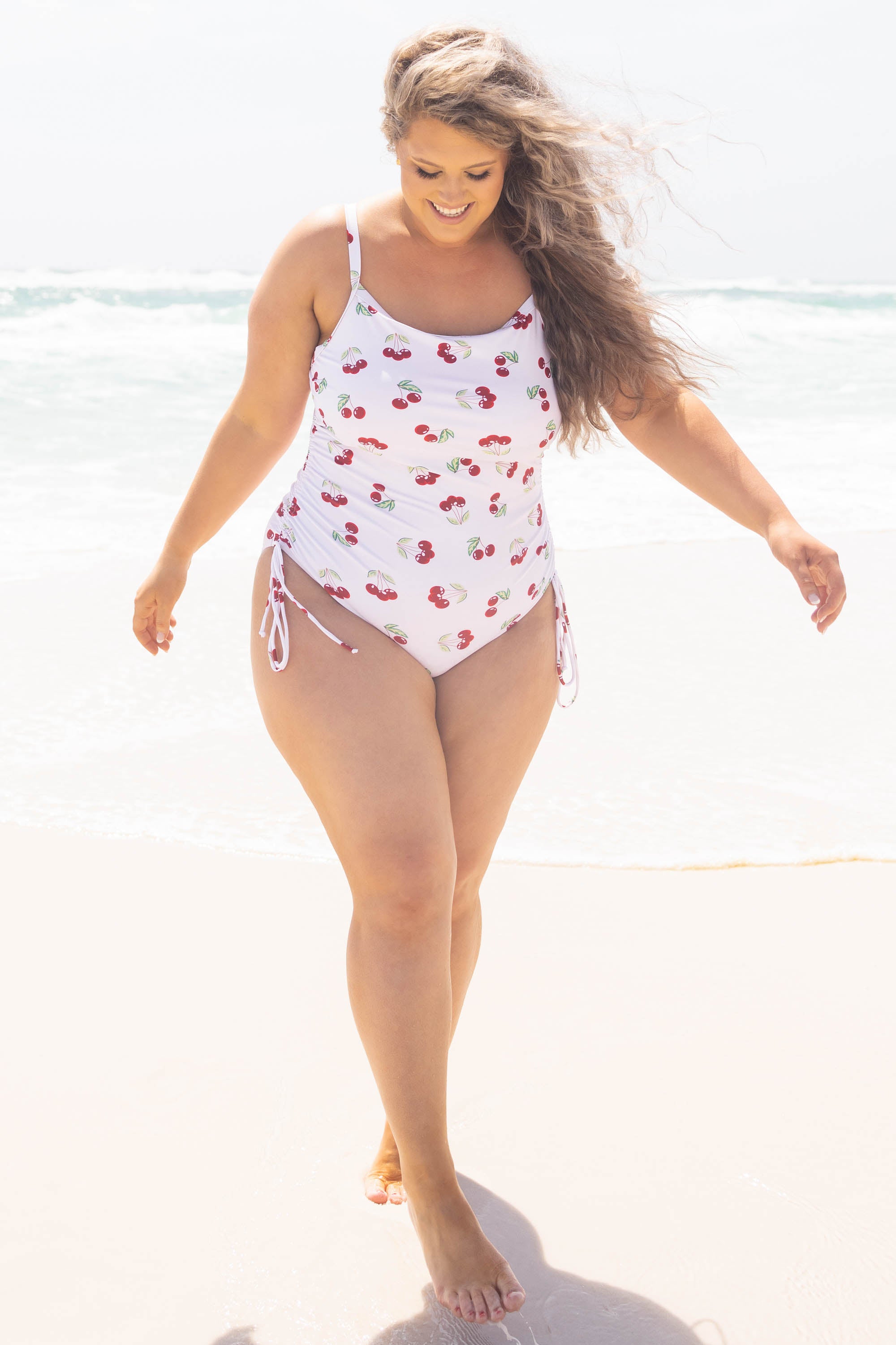 Salty But Sweet Swimsuit. Cherry