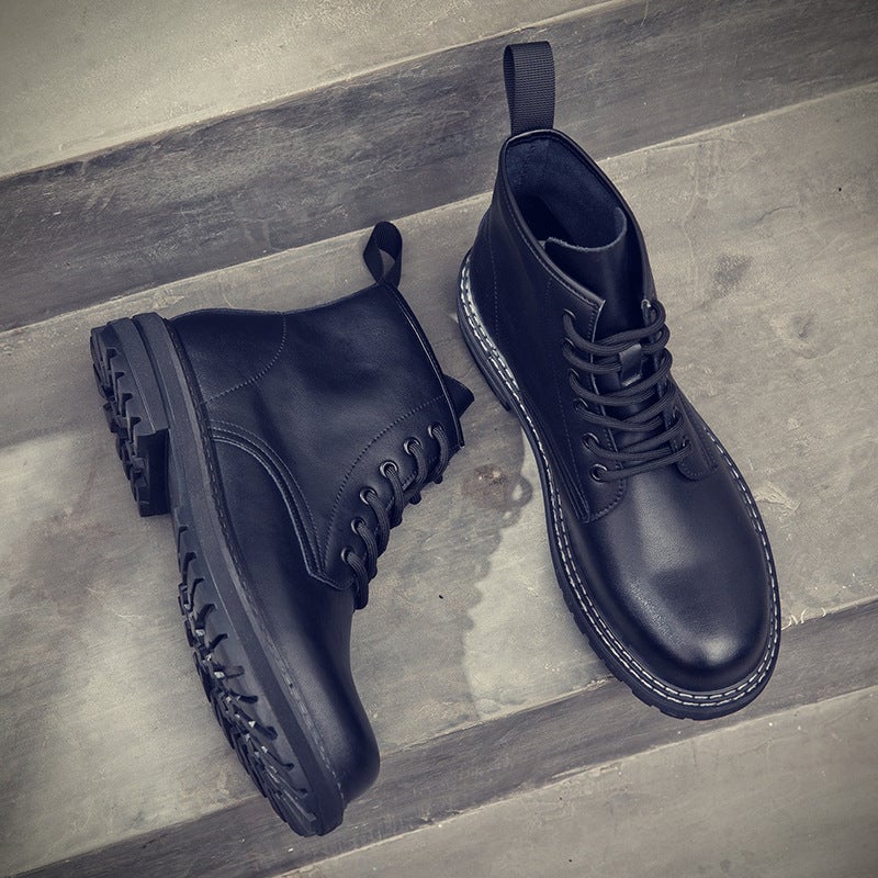 Men's Leather Fashion Martin Boots (In Stock)