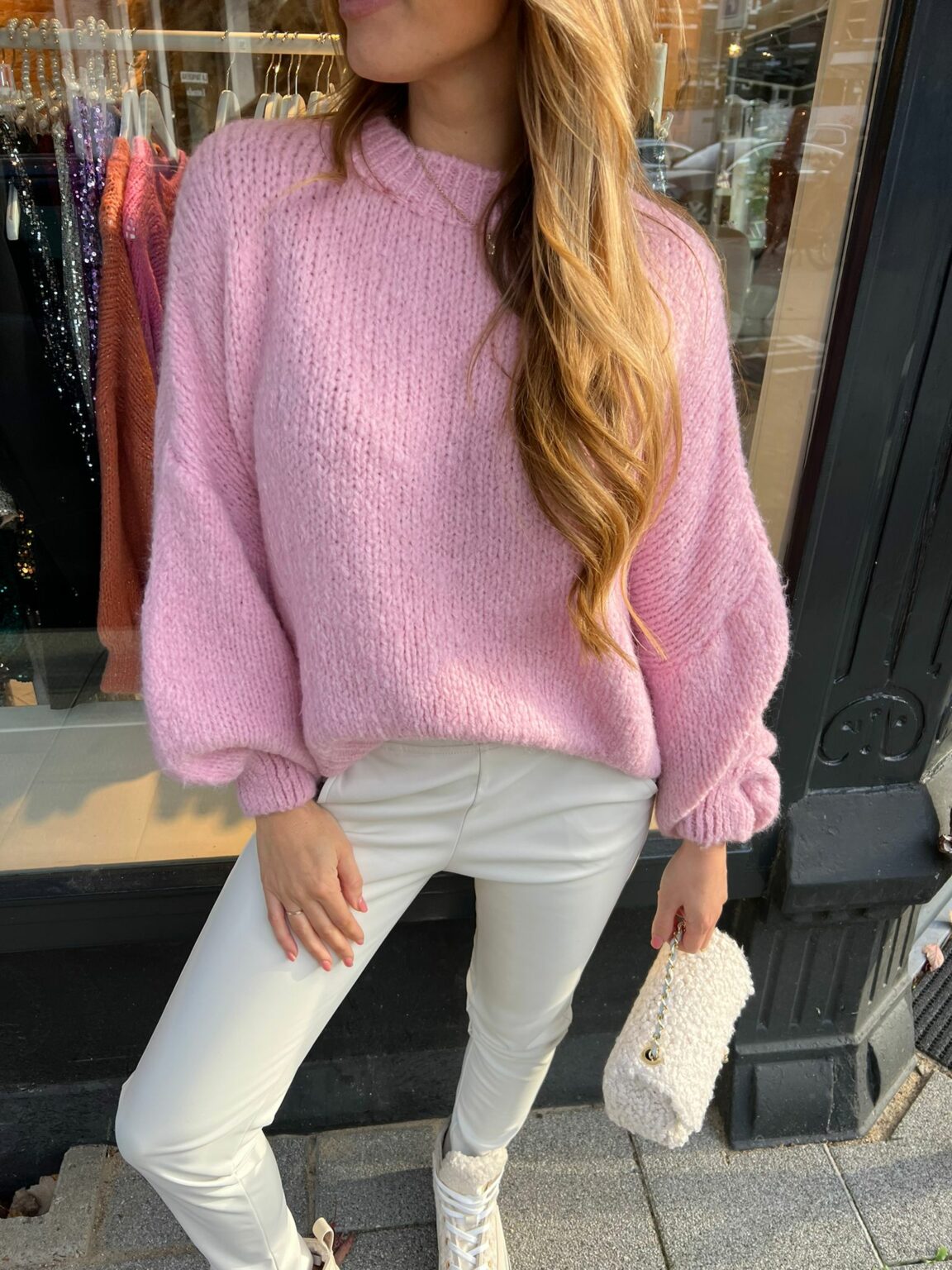 Kiki sweater long sleeve pink