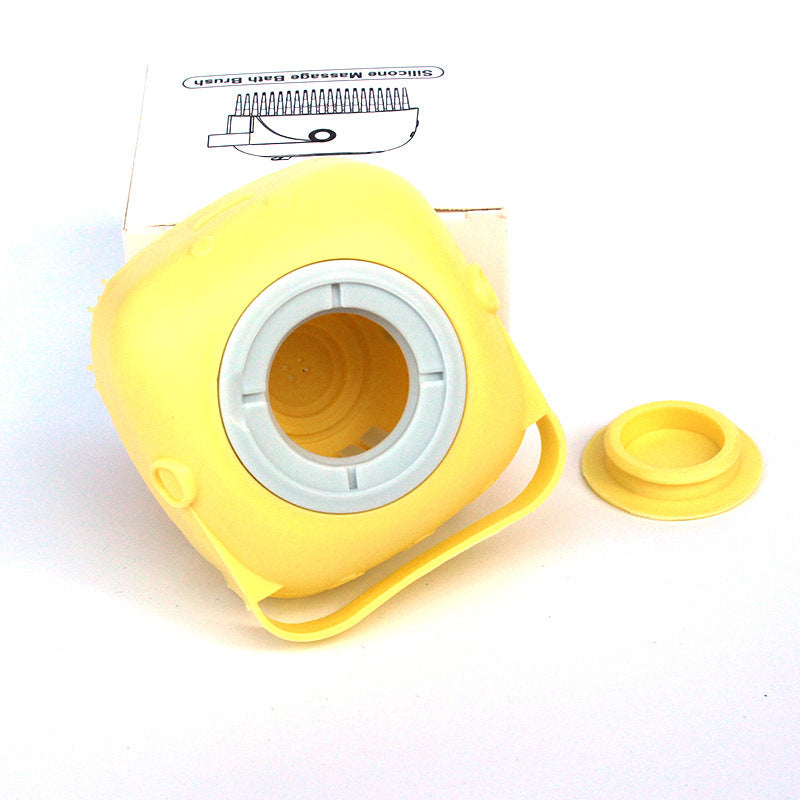 Silicone Shampoo-Dispensing Pet Bath Brush
