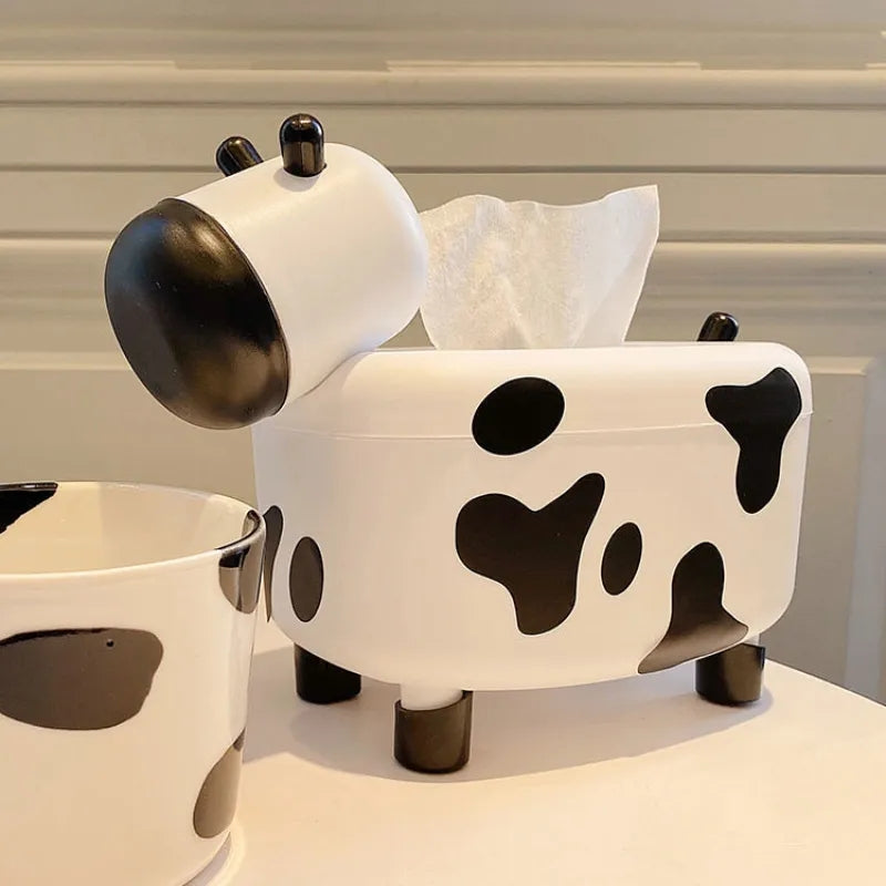 COW TISSUE HOLDER + TOOTHPICK HOLDER