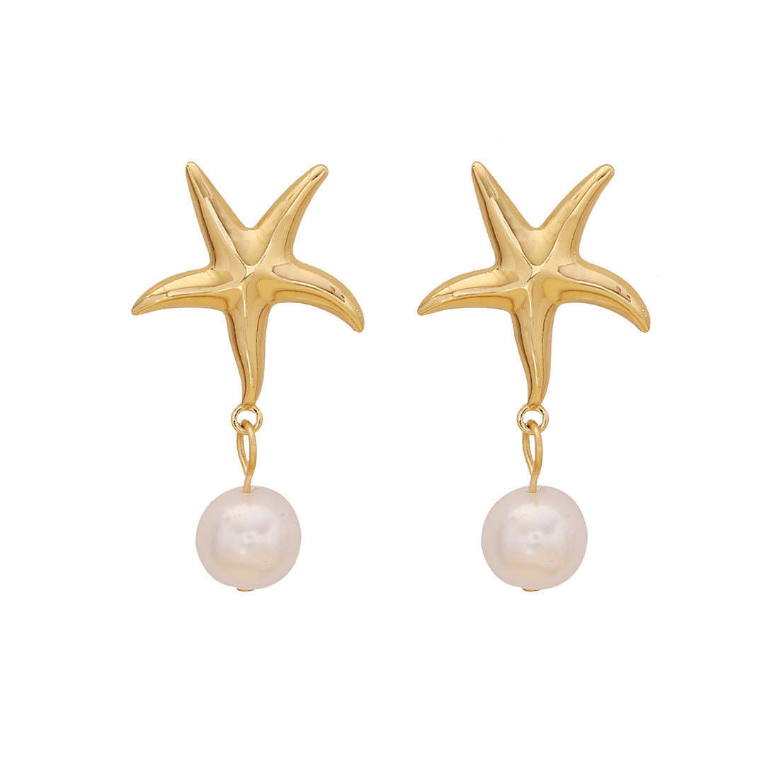 Stainless Steel Earrings Flower Earrings Female Cold Style Exaggerated Earrings E594