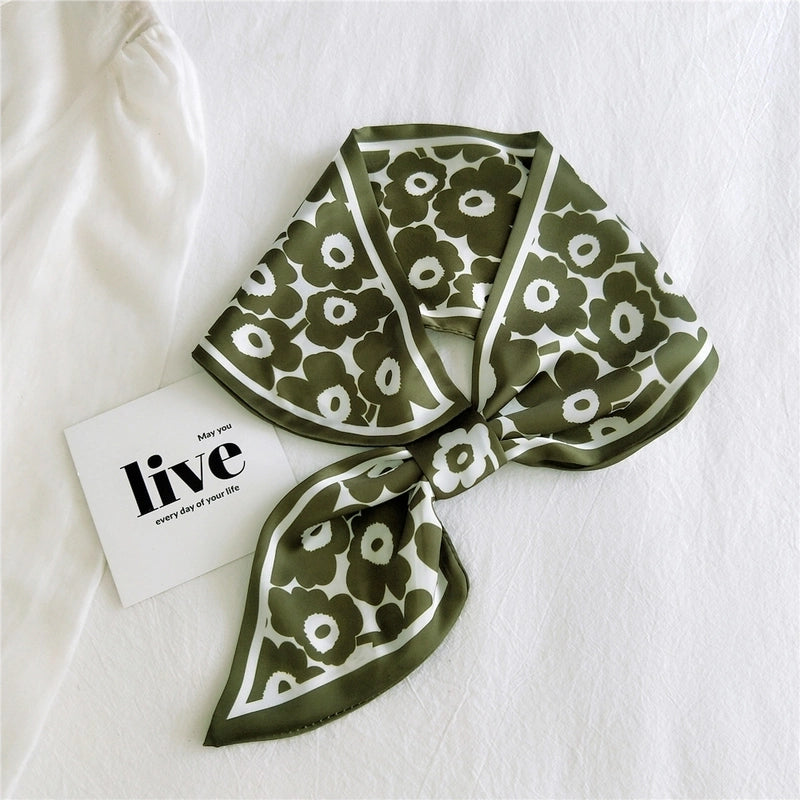 Fashion Printing Small Silk Scarf
