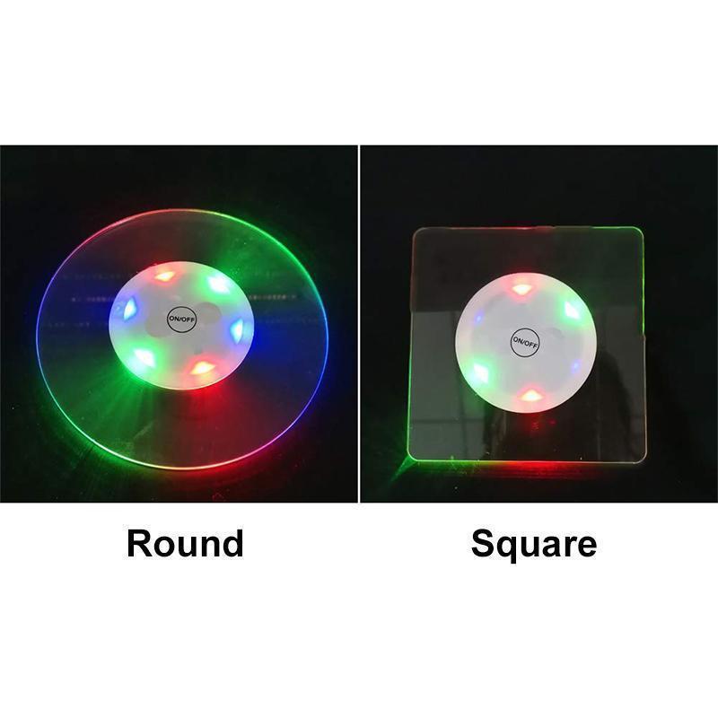 Acrylic LED Light Up Coasters