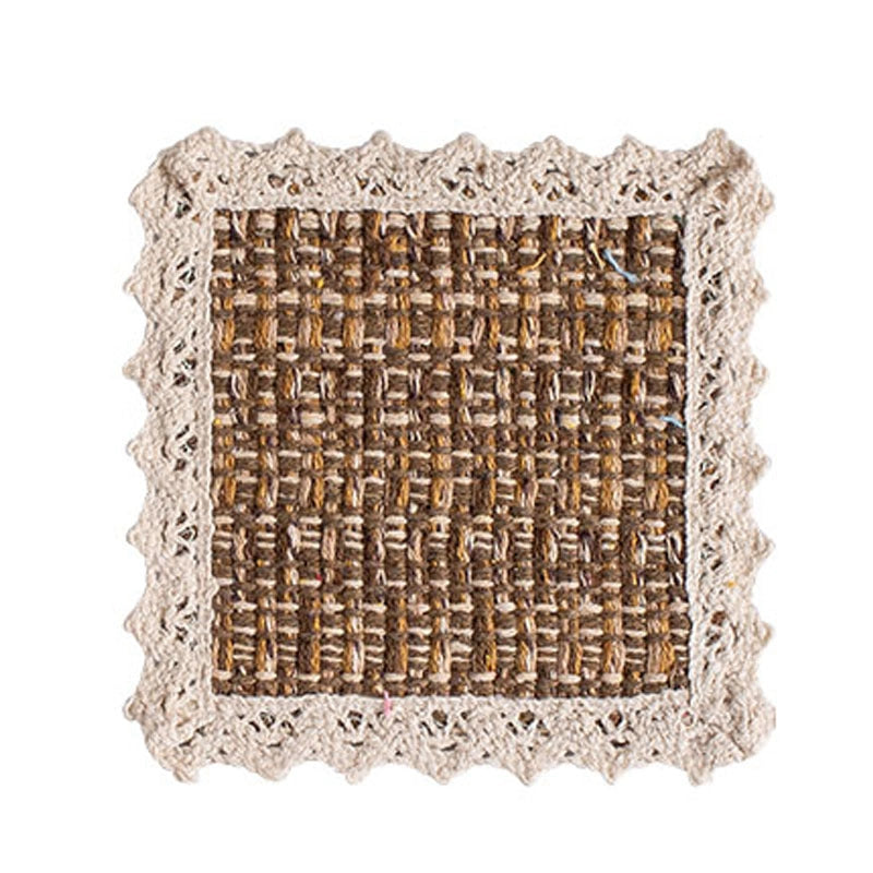 Pastoral Lattice Pure Cotton Tablecloths Artificial Decorations
