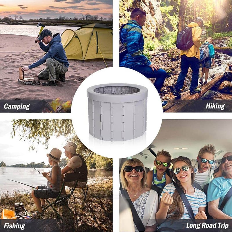 Portable Toilet For Outdoor Camping Travelling(It can bear 400 lbs weight)