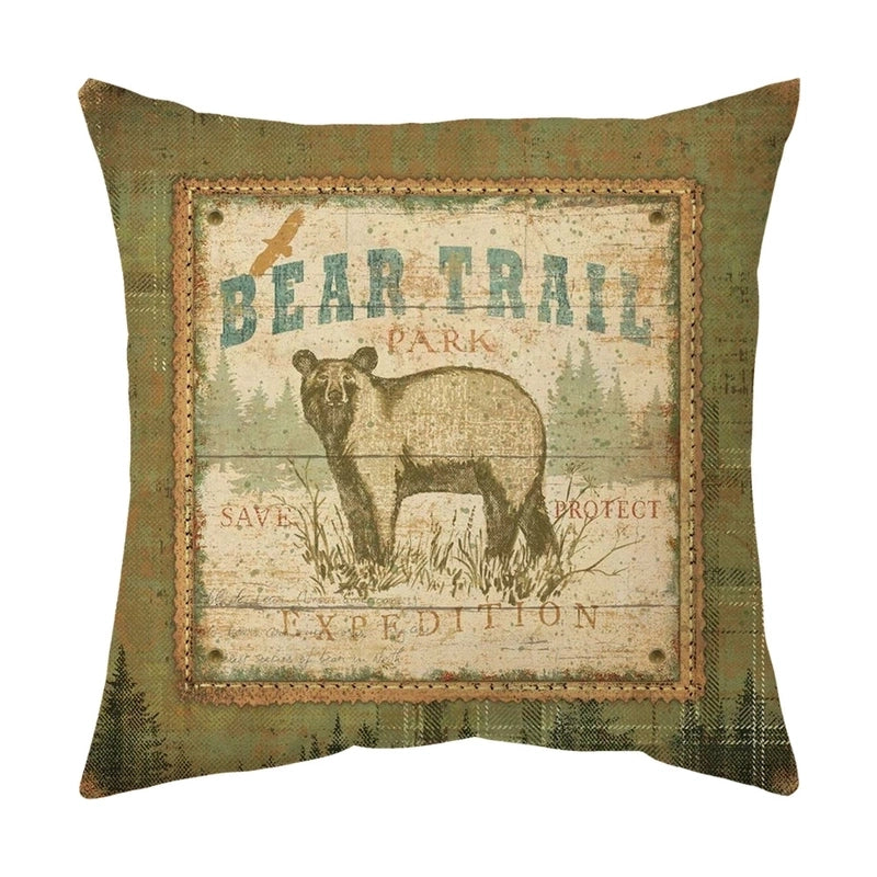 Cute Animal Short Plush Pillow Cases