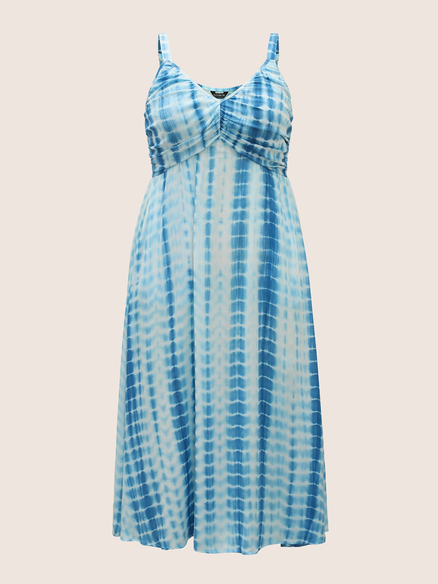 Tie Dye Split Hem Maxi Cami Dress