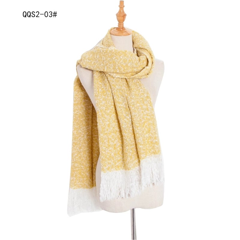 Unisex Casual Minimalist Lattice Polyester Scarf