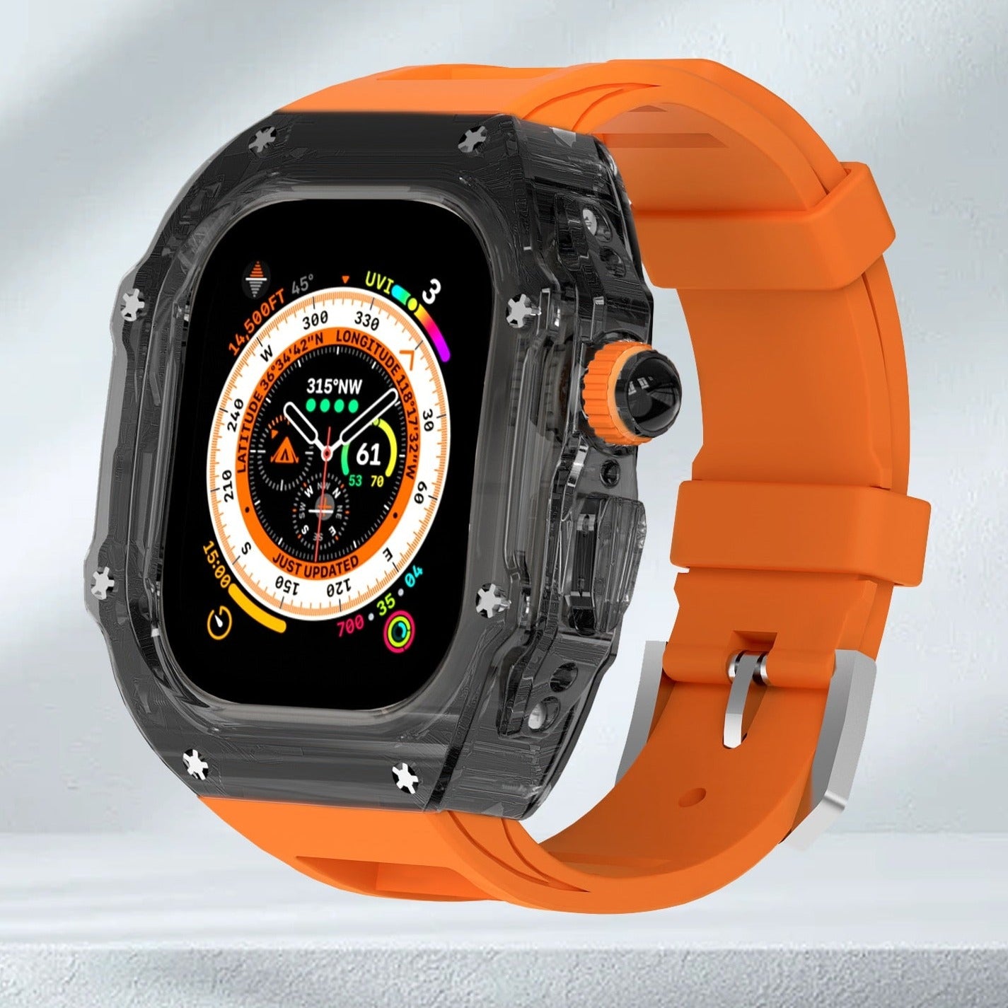 Transparent Luxury Apple Watch Cases for Apple Watch Ultra and Ultra 2