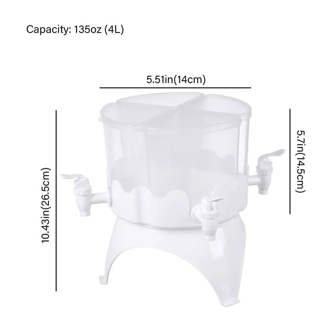 Rotating Cold Beverage Dispenser (4L. 4 Grid)