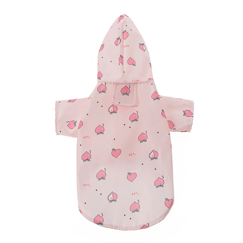 Summer Ultra-thin Waterproof New Pet Clothes Dog Cat Cute Clothes Fashion Raincoat