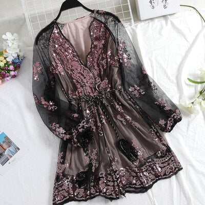 Women's Floral Robe