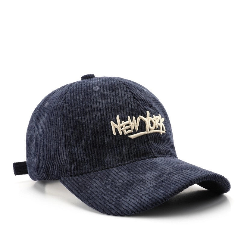 Unisex Vintage Style Minimalist Letter Embroidery Curved Eaves Baseball Cap