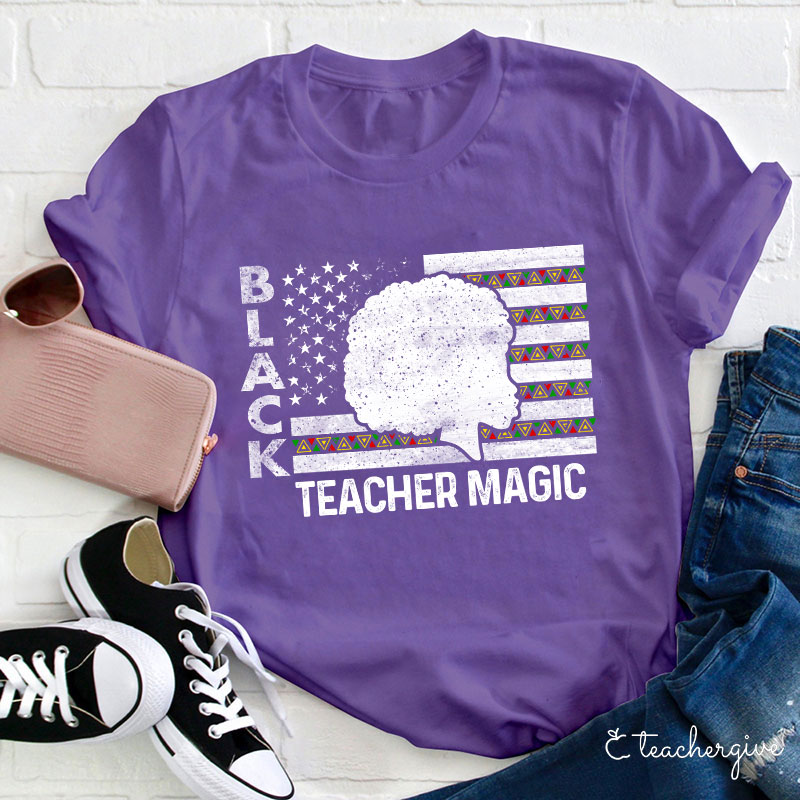 Black Teacher Magic Teacher T-Shirt