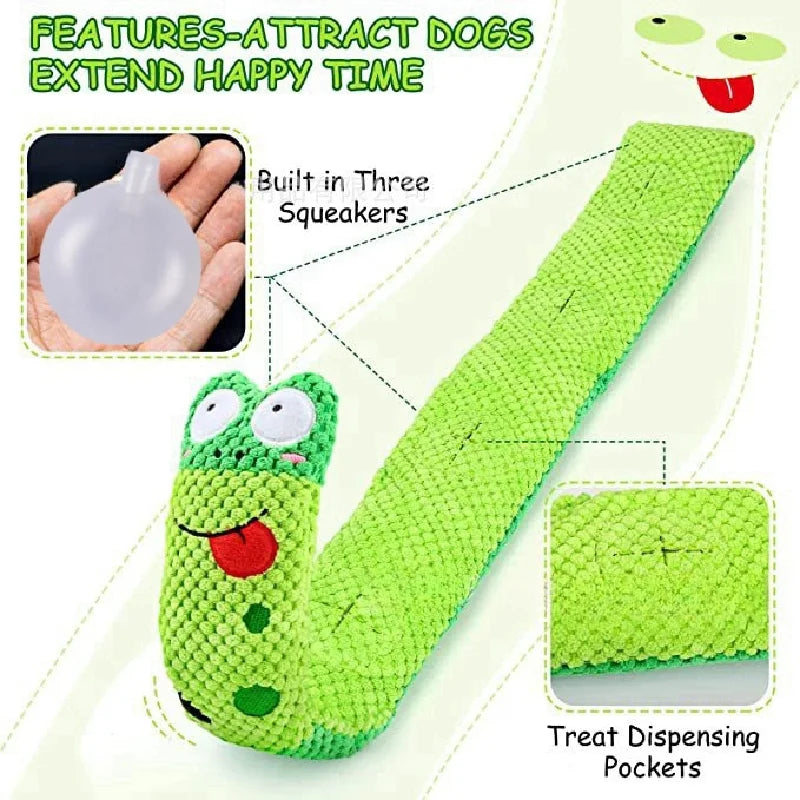 Indestructible Snail Dog Puzzle Feeder - Interactive & Squeaky Pet Toy