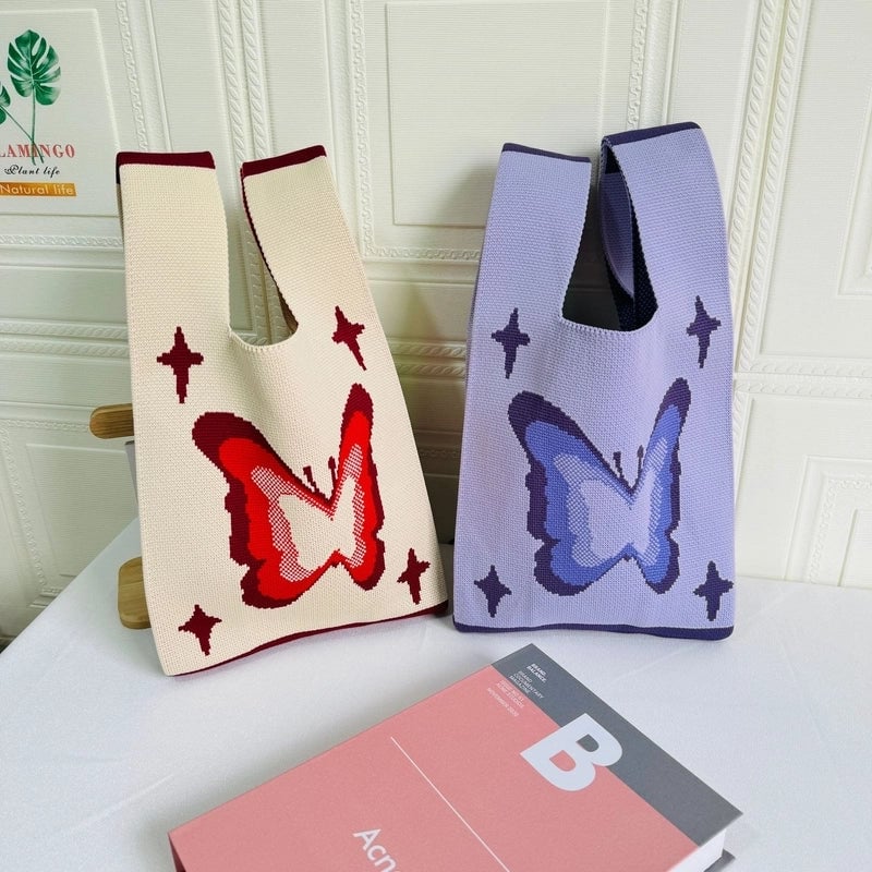 Women's Small Polyester Star Butterfly Streetwear Open