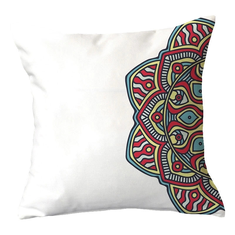 Casual Vacation Color Block Plush Pillow Cases