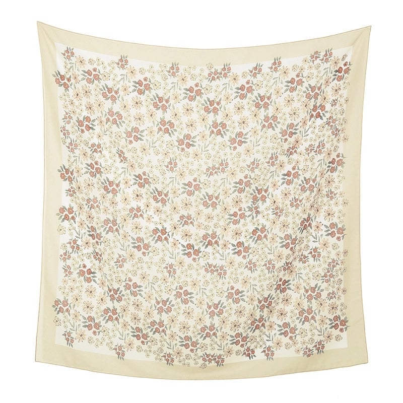 Women's Sweet Flower Polyester Kerchief