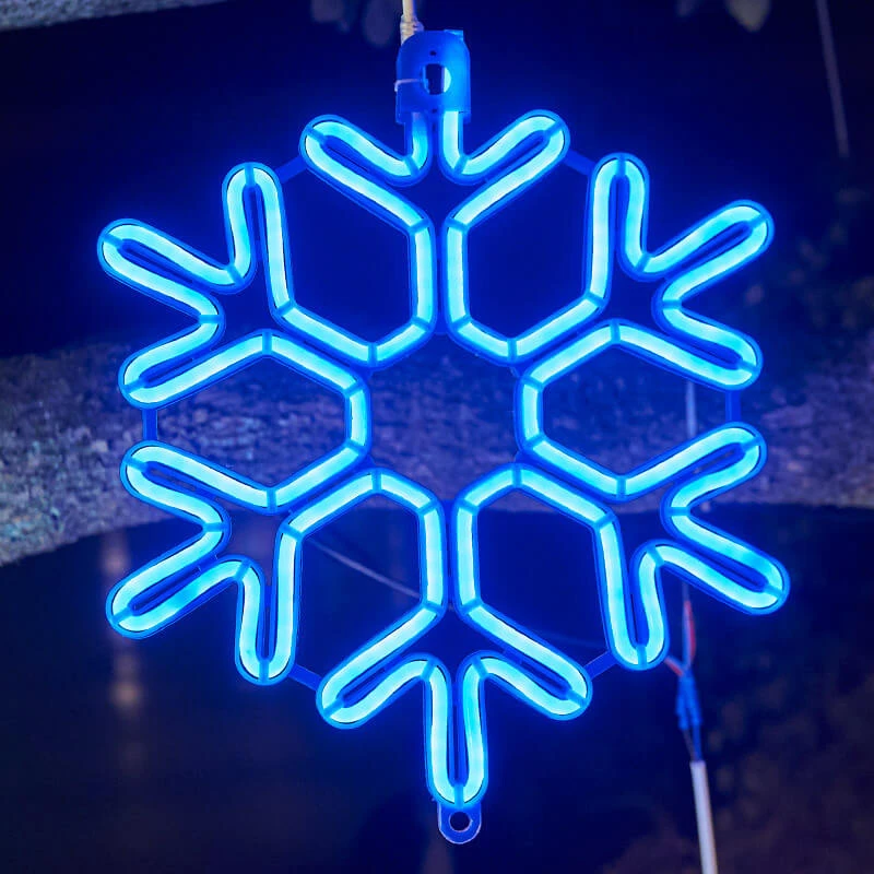 Christmas LED Snowflake Waterproof Decoration Hanging Light