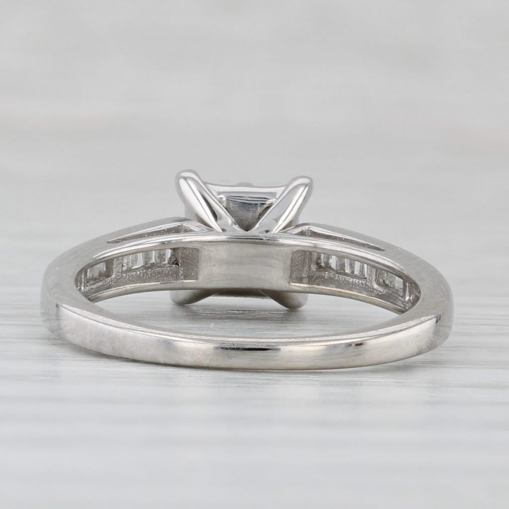 0.38ctw Diamond Engagement Ring 10k White Gold Size 6