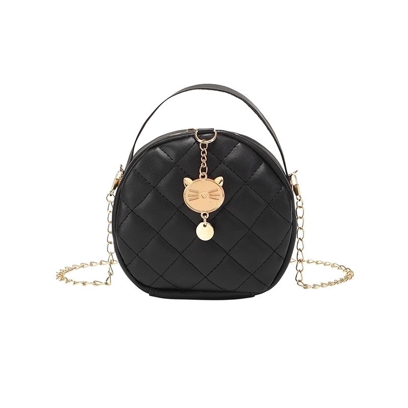 Women's Small All Seasons Pu Leather Streetwear Circle Bag