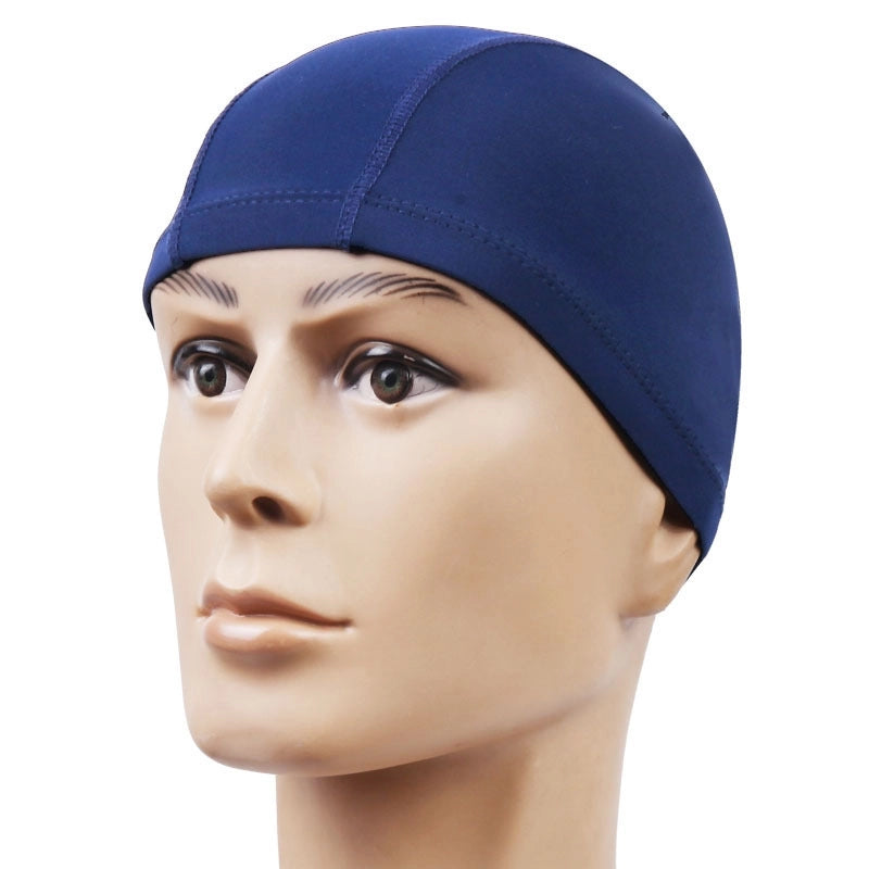 Low Price Promotion Cloth Cap Swimming Cap Color Black Comfortable Adult Hot Spring Men's And Women's Nylon Swimming Cap