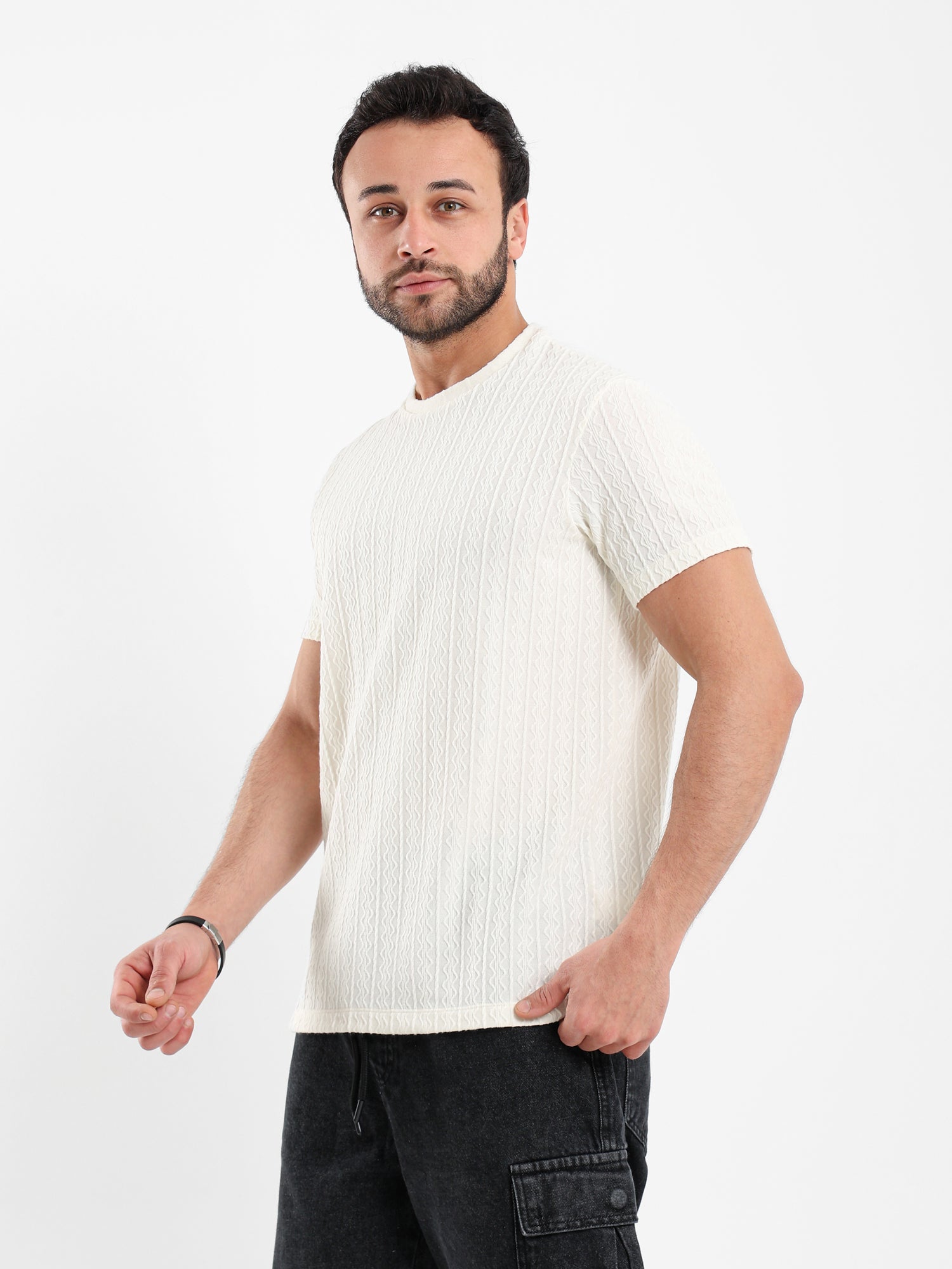 Textured T Shirt