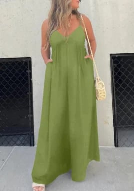 🔥 July Big Sales Save 49% OFF🔥V-Neck Effortless Wide Leg Jumpsuit