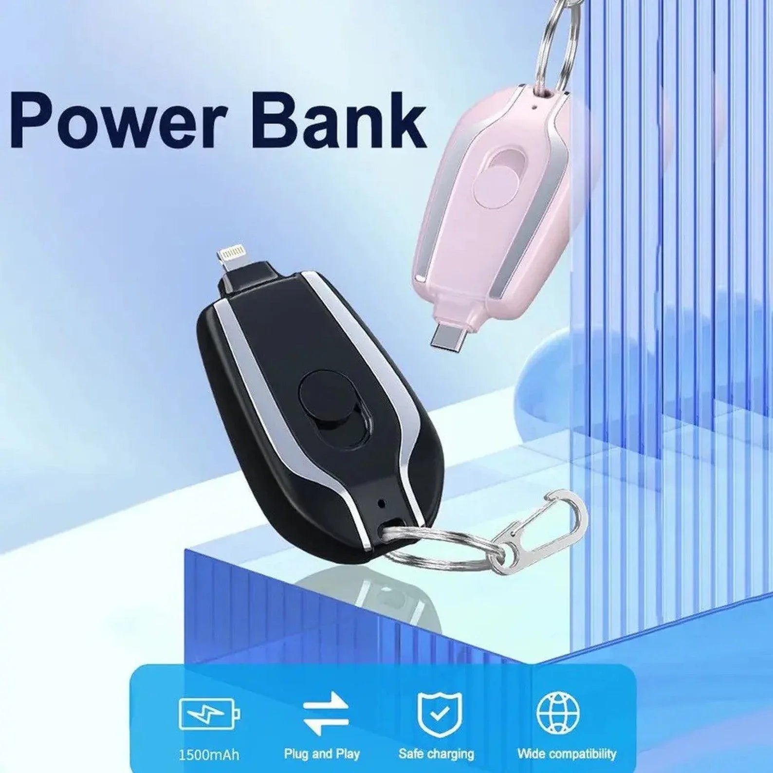 Mini Power Bank Keychain