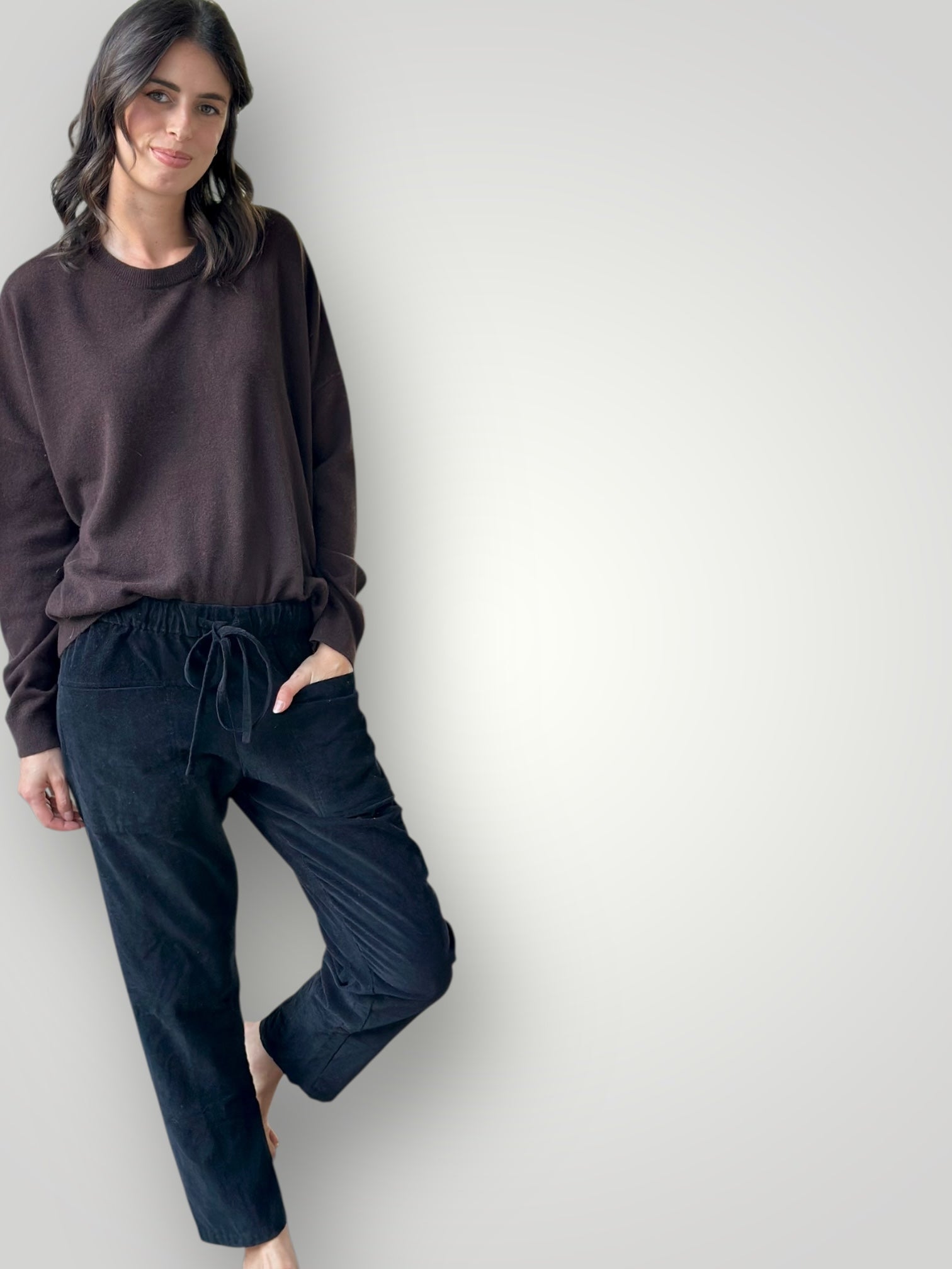 jessie pants - black cord