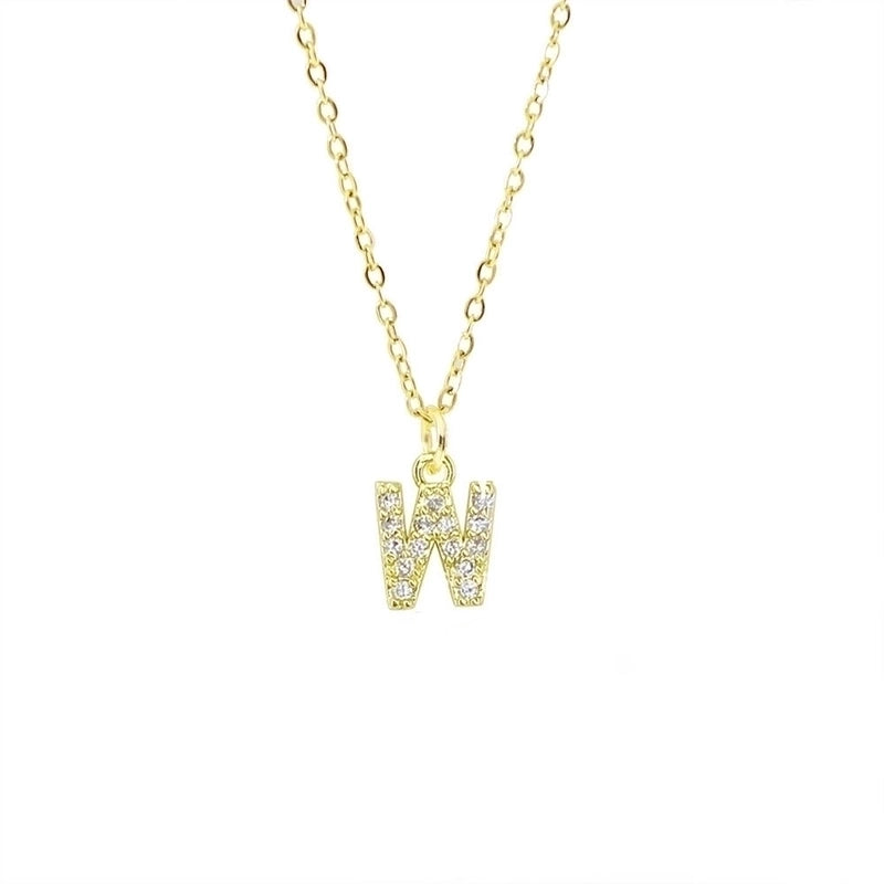 Titanium Steel Copper Streetwear Plating Inlay Letter Zircon Pendant Necklace