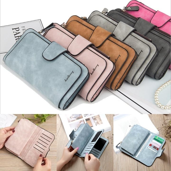 RETRO GLAMOROUS MULTIPLE SLOTS WOMEN WALLETS