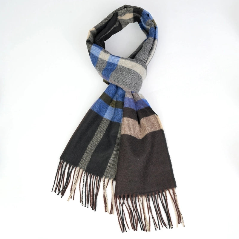 Autumn And Winter New British Style Men's Brushed Scarf Warm Scarf Soft Antistatic Brushed Neck