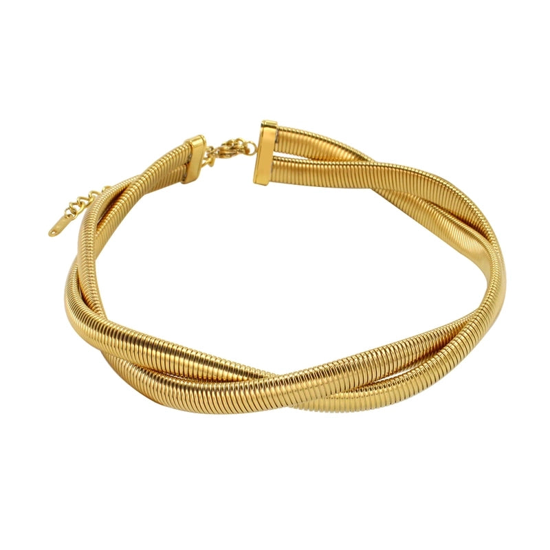 Hip-Hop Minimalist Commute Geometric 304 Stainless Steel 316 Stainless Steel  Zircon 18K Gold Plated Inlay Bracelets Earrings Necklace