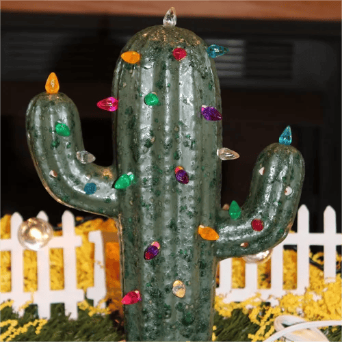 🌵Vintage Christmas Luminous Cactus✨