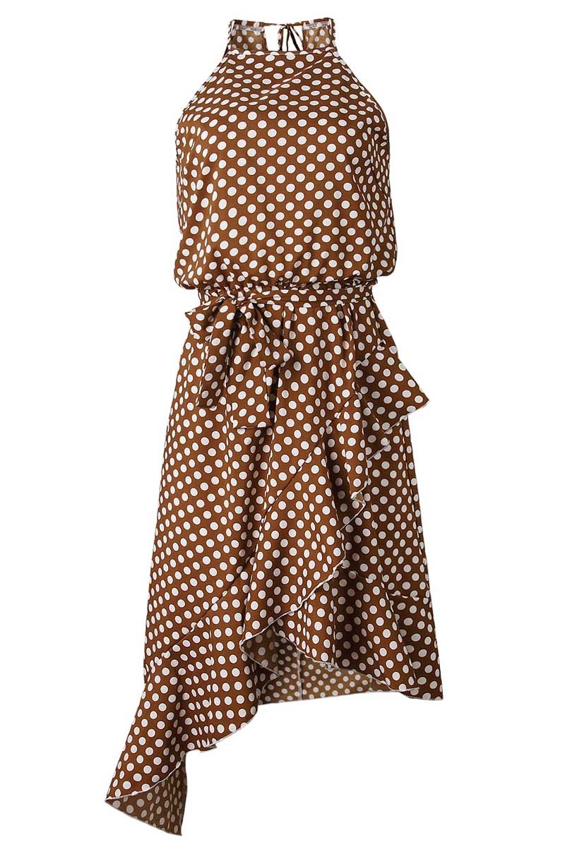 Florcoo Irregular Polka Dot Dress (2 Colors)