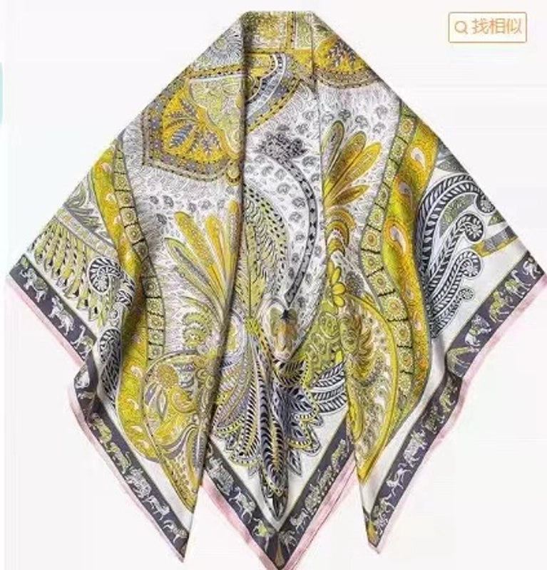 Women's Elegant Printing Silk Silk Scarf